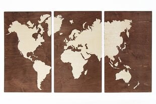 Деревянная карта мира цена и информация | Репродукции, картины | kaup24.ee