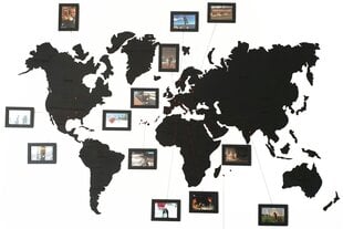 Puidust maailmakaart цена и информация | Картины, живопись | kaup24.ee