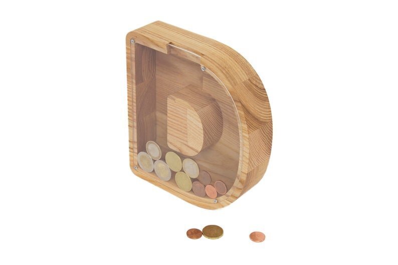 Puidust rahakassa "D" hind ja info | Originaalsed rahakassad | kaup24.ee