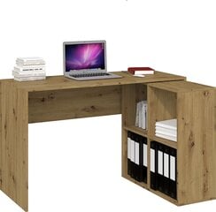 Письменный стол Plus с полкой, коричневый цена и информация | Компьютерные, письменные столы | kaup24.ee