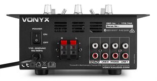 2-канальный микшер с усилителем Vonyx VDJ25  цена и информация | DJ пульты | kaup24.ee