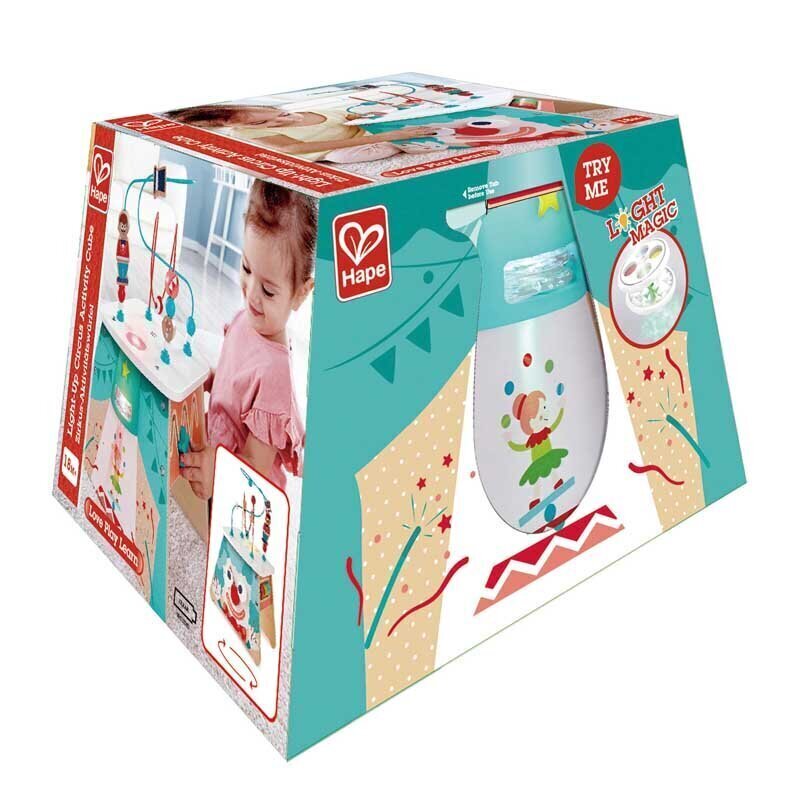 Tegevuskuup Hape Ligh-Up Tsirkus, E1813 цена и информация | Imikute mänguasjad | kaup24.ee