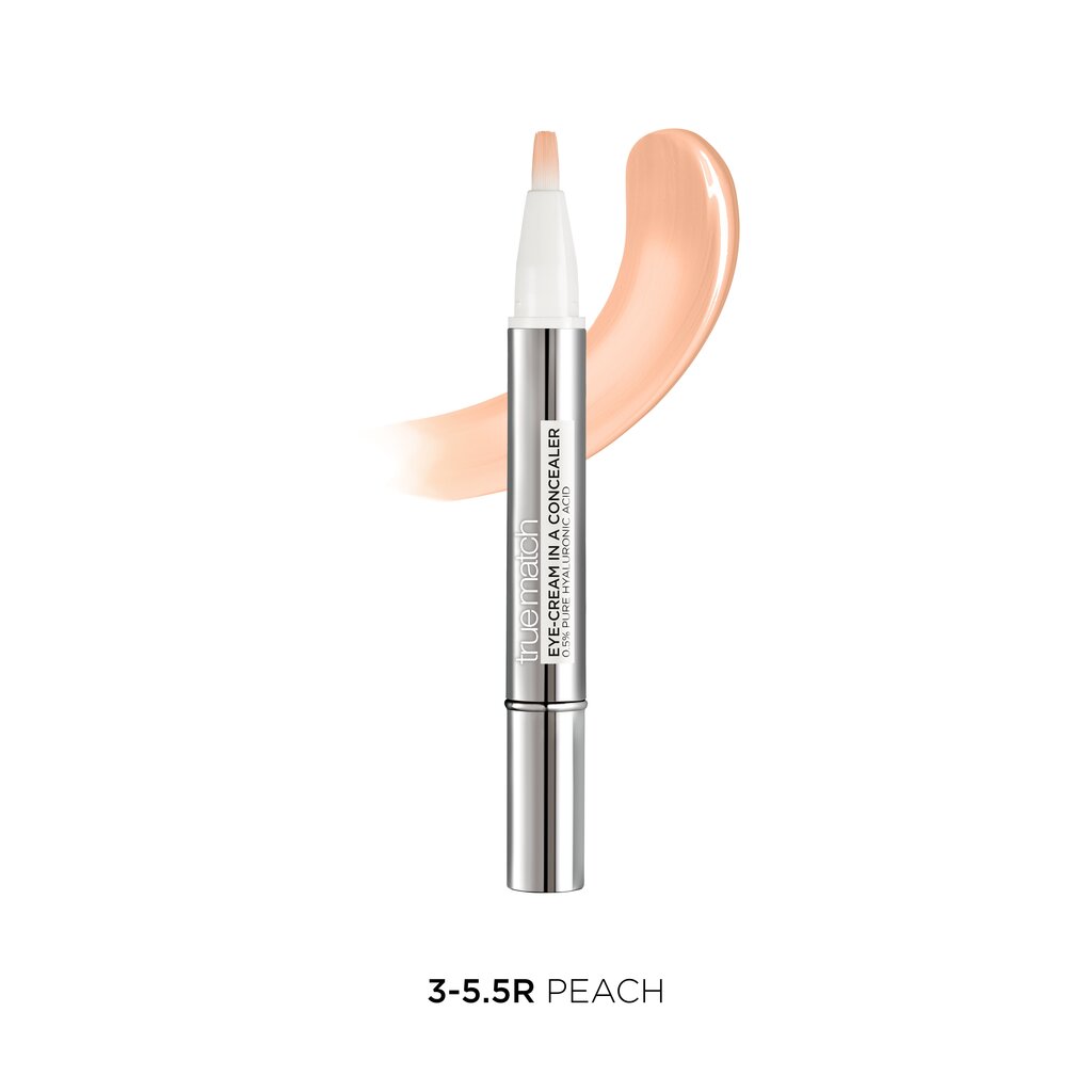 Niiskust peitekreem silmaümbrusele L'Oreal Paris True Match, 3-5,5R Peach, 6,8 ml цена и информация | Jumestuskreemid, puudrid | kaup24.ee