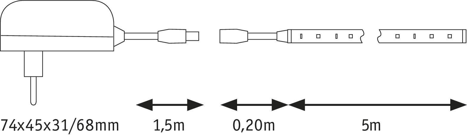 Paulmann LED WW riba komplekt 5m 78972 hind ja info | LED ribad | kaup24.ee