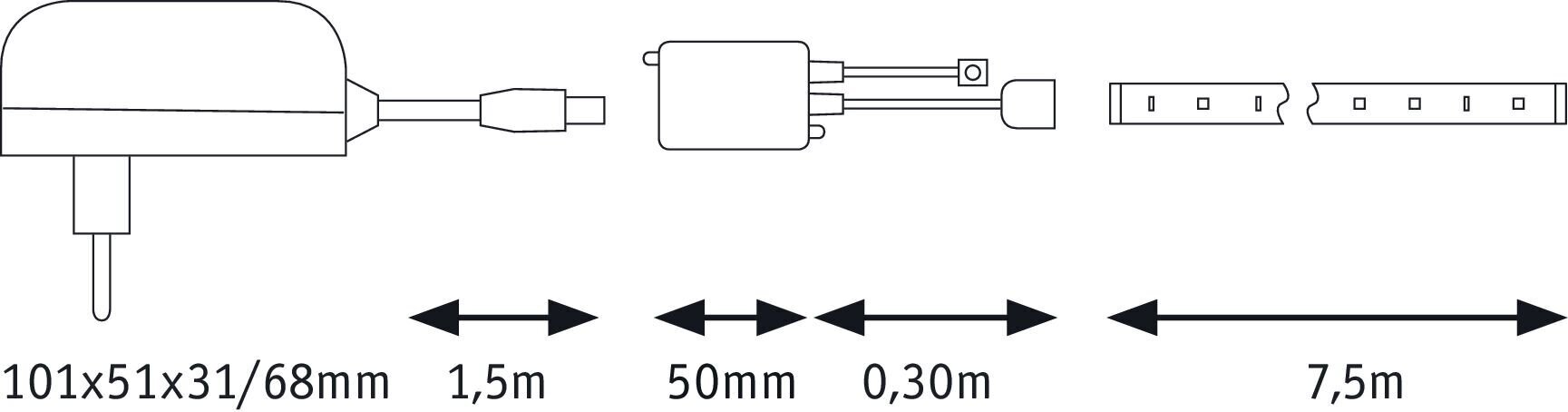 Paulmann LED RGB riba komplekt 7.5m 78979 hind ja info | LED ribad | kaup24.ee