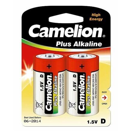 Camelion patareid Plus Alkaline, 1.5 V, D/LR20, 2 tk hind ja info | Patareid | kaup24.ee