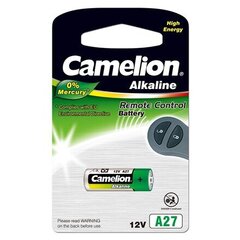 Camelion patarei Plus Alkaline, 12 V, A27, 1 tk цена и информация | Батарейки | kaup24.ee