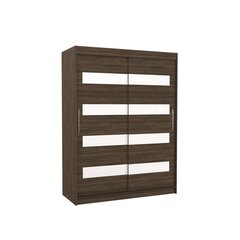 Kapp ADRK Furniture Martinez, tumepruun/valge hind ja info | Kapid | kaup24.ee