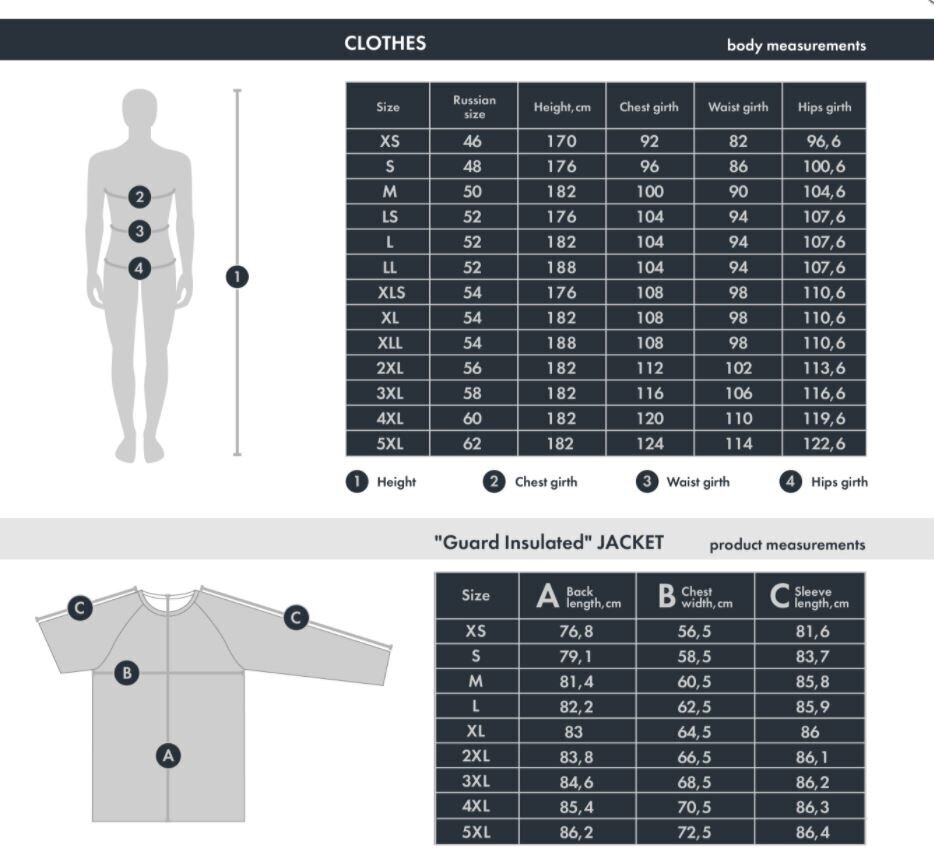 Membraanjope Guard Insulated FHM, must hind ja info | Meeste spordiriided | kaup24.ee