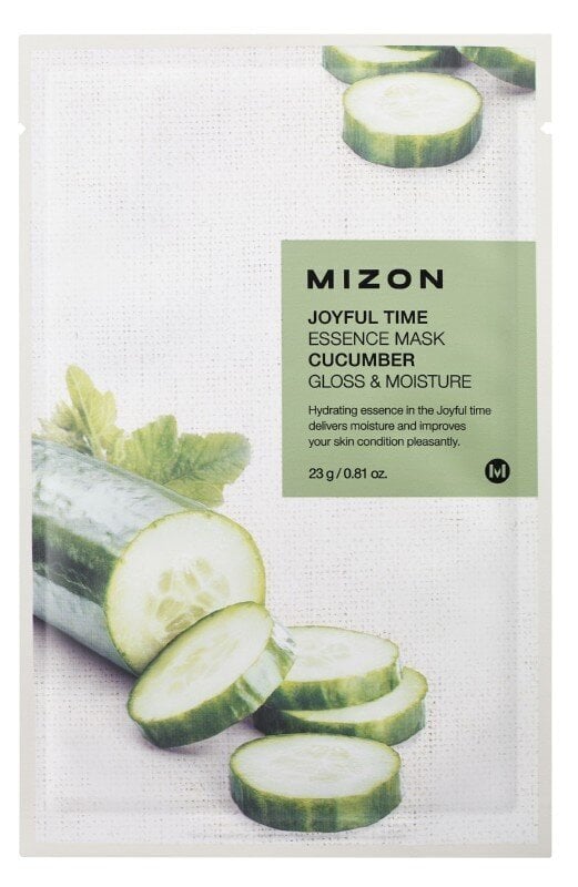 Kangasmask kurgiga Mizon Joyful Time Essence Mask Cucumber 23g цена и информация | Näomaskid, silmamaskid | kaup24.ee