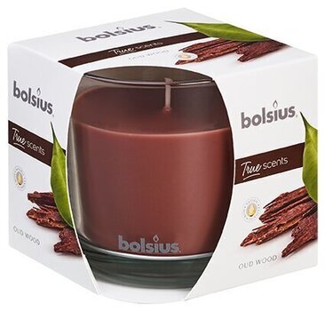 Ароматическая свеча Bolsius True Scents Oud Wood цена и информация | Подсвечники, свечи | kaup24.ee