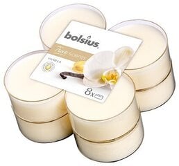 Lõhnaküünalde komplekt Bolsius True Scents Vanilla, 8 tk hind ja info | Küünlad, küünlajalad | kaup24.ee