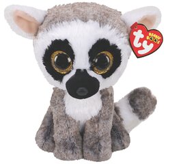 Плюшевый лемур TY Beanie Boos Linus, 15 см, 36472 цена и информация | Мягкие игрушки | kaup24.ee