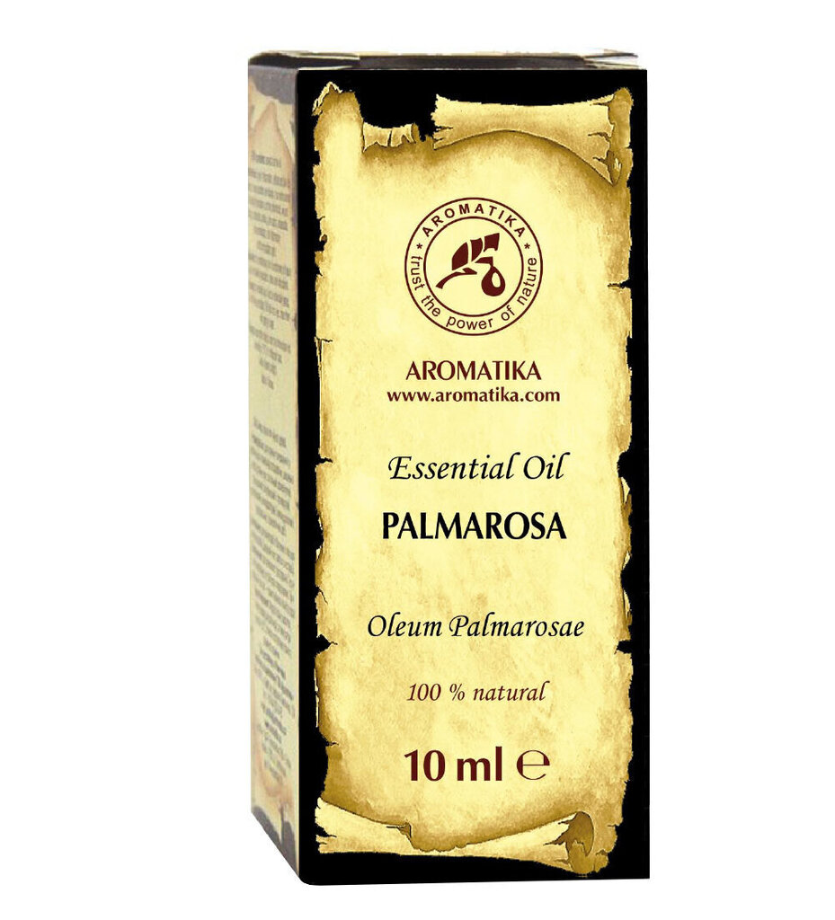 Naturaalne palmarosa eeterlik õli Aromatika, 10 ml hind ja info | Eeterlikud ja kosmeetilised õlid | kaup24.ee