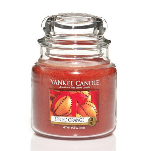 Yankee Candle Original Keskmine küünal Spiced Orange цена и информация | Küünlad, küünlajalad | kaup24.ee