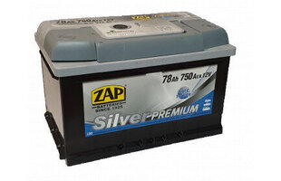 Аккумулятор ZAP Silver Premium 78Ah 750A 12В цена и информация | Аккумуляторы | kaup24.ee