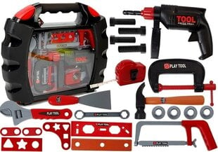 Tööriistakomplekt kohvriga „Play Tool“, punane hind ja info | Poiste mänguasjad | kaup24.ee