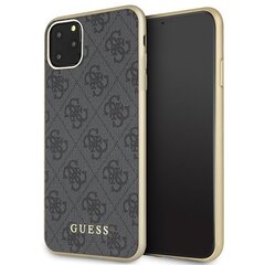 Telefoni ümbris Guess 4G Collection, iPhone 11 Pro Max jaoks, hall цена и информация | Чехлы для телефонов | kaup24.ee