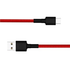 Xiaomi Mi Type-C Braided Cable SJV4110GL, Punane hind ja info | Xiaomi Telerid ja tarvikud | kaup24.ee