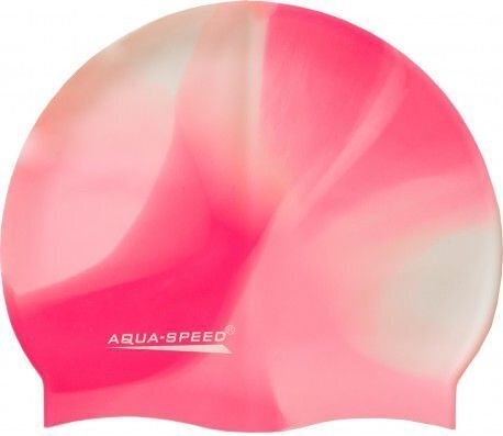 Ujumismüts Aqua Speed Bunt, roosa/valge цена и информация | Ujumismütsid | kaup24.ee