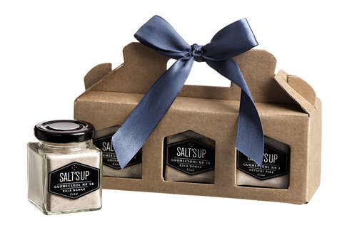 Salt'sUp подарочный набор из трех солей «Три фламинго» цена и информация | Специи, наборы специй | kaup24.ee