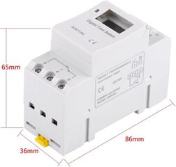 LCD-taimer nädalane elektriline ajakava digitaalne taimerlüliti 15A (220V) FDC цена и информация | Сенсорика | kaup24.ee