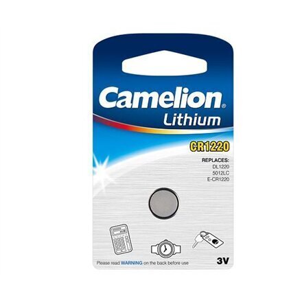 Camelion Lithium Button Celles 3 V, CR1220, 1 tk цена и информация | Patareid | kaup24.ee