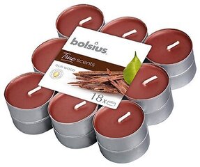 Набор ароматических свечей Bolsius True Scents Oud Wood, 18 шт цена и информация | Подсвечники, свечи | kaup24.ee