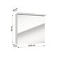 Vannitoakapp peegliga Sensea Storm LED 60 1D, valge hind ja info | Vannitoakapid | kaup24.ee