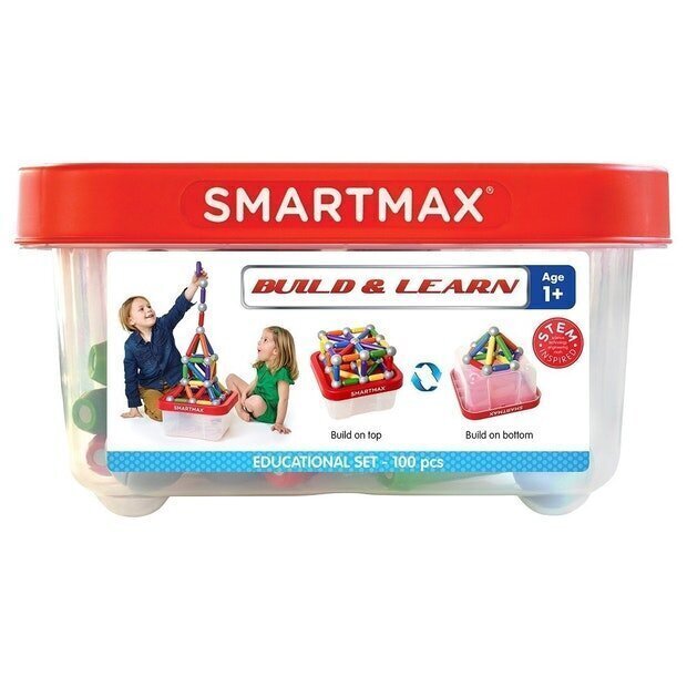 Magnetkonstruktor Smart Max Build & Learn 100 osa цена и информация | Klotsid ja konstruktorid | kaup24.ee
