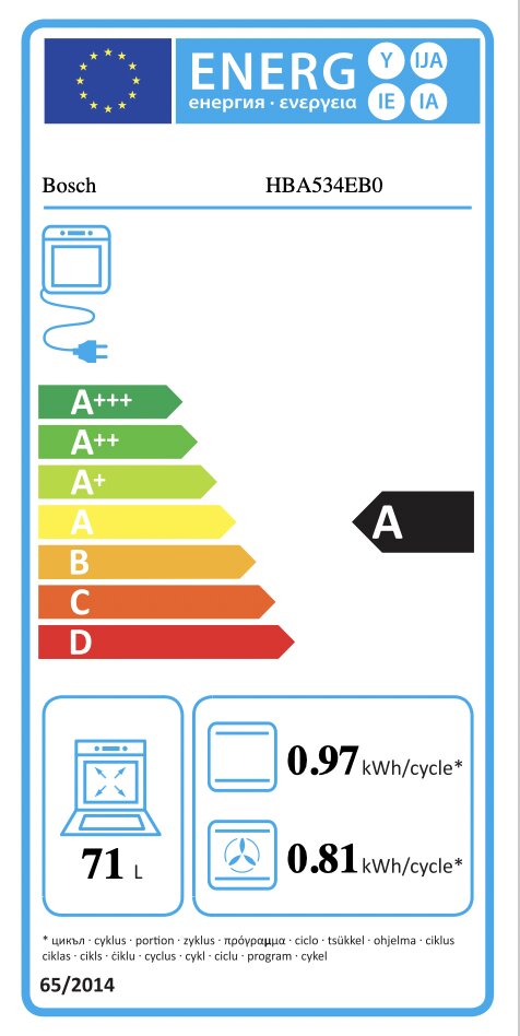 Bosch HBA534EB0 цена и информация | Ahjud | kaup24.ee