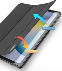 Dux Ducis Domo Series многофункциональный чехол со стендом и Smart Sleep, функцией для планшета Samsung Galaxy Tab A7 10.4 2020 T500 / T505, черный цена и информация | Чехлы для планшетов и электронных книг | kaup24.ee