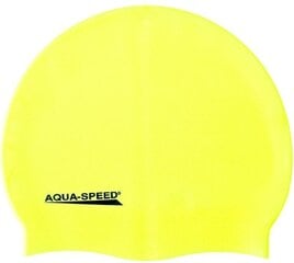 Шапочка для плавания Aqua Speed Mega, желтая цена и информация | Шапочки для плавания | kaup24.ee