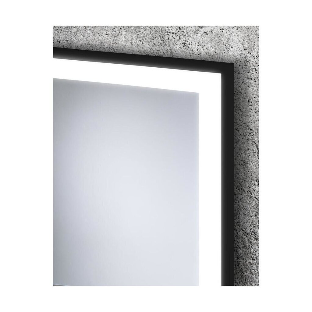 Peegel valgustusega Dubiel Vitrum Solid, must цена и информация | Vannitoa peeglid | kaup24.ee