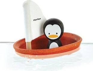 Игрушка PlanToys Sailing Boat Penguin цена и информация | Игрушки для малышей | kaup24.ee