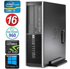 HP 8100 Elite SFF i5-750 16 ГБ 960SSD GT1030 2 ГБ DVD WIN10 цена и информация | Стационарные компьютеры | kaup24.ee
