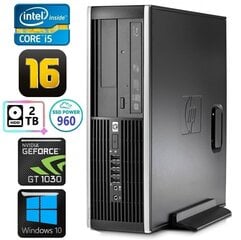 HP 8100 Elite SFF i5-750 16 ГБ 960SSD+2 ТБ GT1030 2 ГБ DVD WIN10 цена и информация | Стационарные компьютеры | kaup24.ee