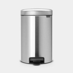 Brabantia мусорный бак NewIcon, 12 л, матовый, серый цена и информация | Мусорные баки | kaup24.ee