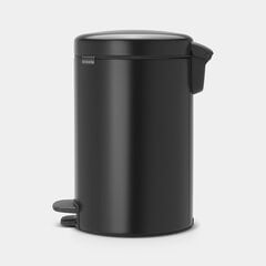 Brabantia мусорный бак NewIcon, 12 л, черный цена и информация | Мусорные ящики с креплением на двери | kaup24.ee