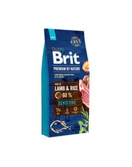 Brit Premium by Nature Sensitive Lamb koeratoit 15 kg цена и информация | Сухой корм для собак | kaup24.ee