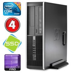 HP 8100 Elite SFF i5-650 4GB 120SSD DVD WIN10Pro hind ja info | Lauaarvutid | kaup24.ee