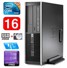 HP 8100 Elite SFF i5-650 16GB 240SSD+1TB DVD WIN10Pro hind ja info | Lauaarvutid | kaup24.ee