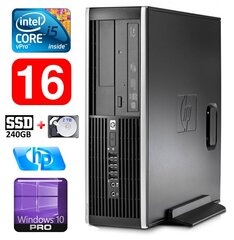 HP 8100 Elite SFF i5-650 16GB 240SSD+2TB DVD WIN10Pro hind ja info | Lauaarvutid | kaup24.ee