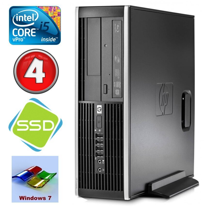 HP 8100 Elite SFF i5-650 4GB 120SSD DVD WIN7Pro цена и информация | Lauaarvutid | kaup24.ee