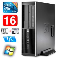 HP 8100 Elite SFF i5-650 16GB 240SSD+1TB DVD WIN7Pro hind ja info | Lauaarvutid | kaup24.ee