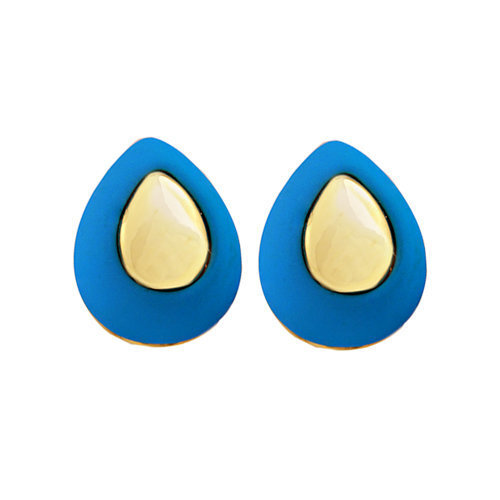 Naiste kõrvarõngad, sinine/kuldne II hind ja info | Kõrvarõngad | kaup24.ee