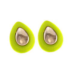 Naiste kõrvarõngad, roheline/kuldne II hind ja info | Kõrvarõngad | kaup24.ee