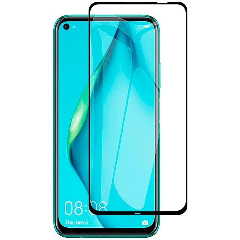 Fusion Full Glue 5D karastatud klaas, kaetud raamiga Huawei P40 Lite must hind ja info | Ekraani kaitsekiled | kaup24.ee