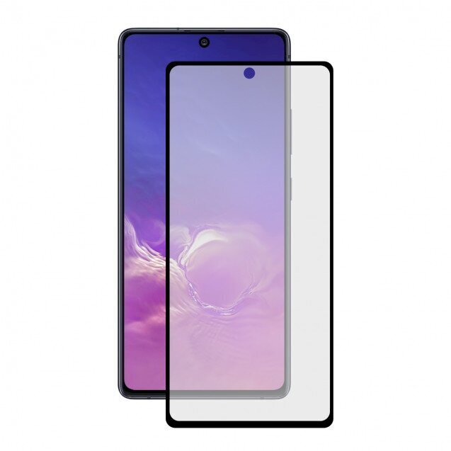 Fusion Full Glue 5D karastatud klaas, kaetud raamiga Samsung G770 Galaxy S10 Lite / A915 Galaxy A91 must hind ja info | Ekraani kaitsekiled | kaup24.ee