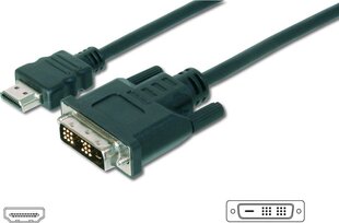 Digitus AK-330300-100-S, HDMI/DVI-D, 10 m hind ja info | Kaablid ja juhtmed | kaup24.ee